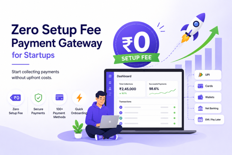 Best Zero Setup Fee Payment Gateways for Indian Startups